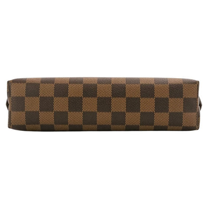 Louis Vuitton Pochette Cosmetic GM Damier Ebene Pouch Brown — view 5