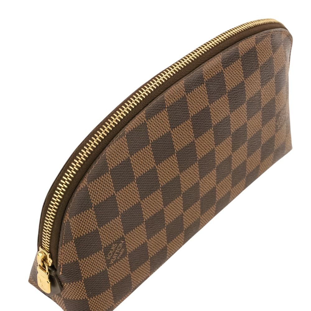 Louis Vuitton Pochette Cosmetic GM Damier Ebene Pouch Brown — view 6