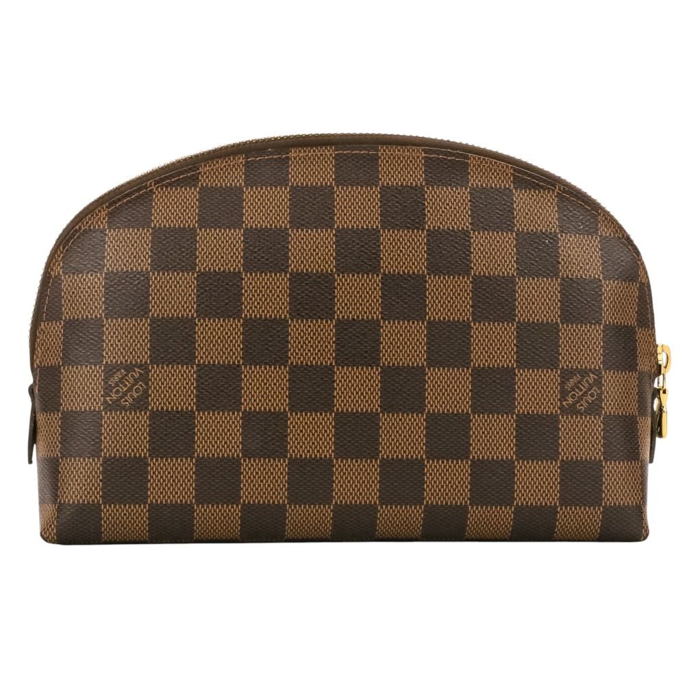 Louis Vuitton Pochette Cosmetic GM Damier Ebene Pouch Brown — view 3