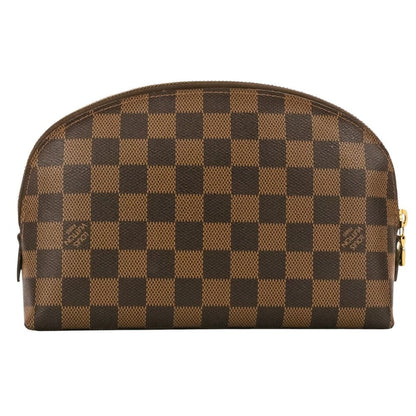Louis Vuitton Pochette Cosmetic GM Damier Ebene Pouch Brown — view 3