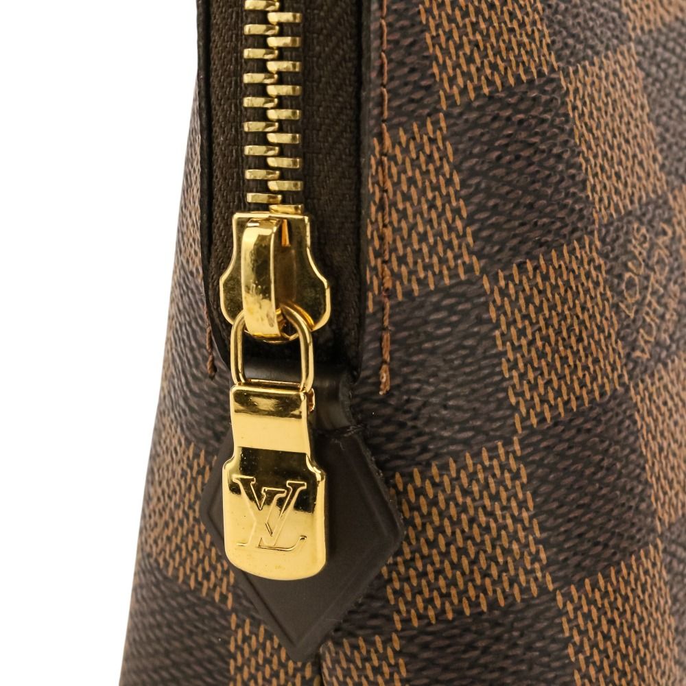 Louis Vuitton Pochette Cosmetic GM Damier Ebene Pouch Brown — view 8
