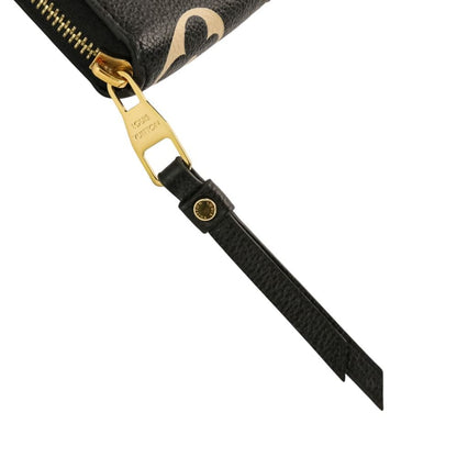 Louis Vuitton Monogram Empreinte Bicolor Zippy Wallet Black Beige — view 8