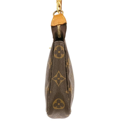 Louis Vuitton Monogram Pochette 2-Way Pouch with Shoulder Strap Brown — view 4