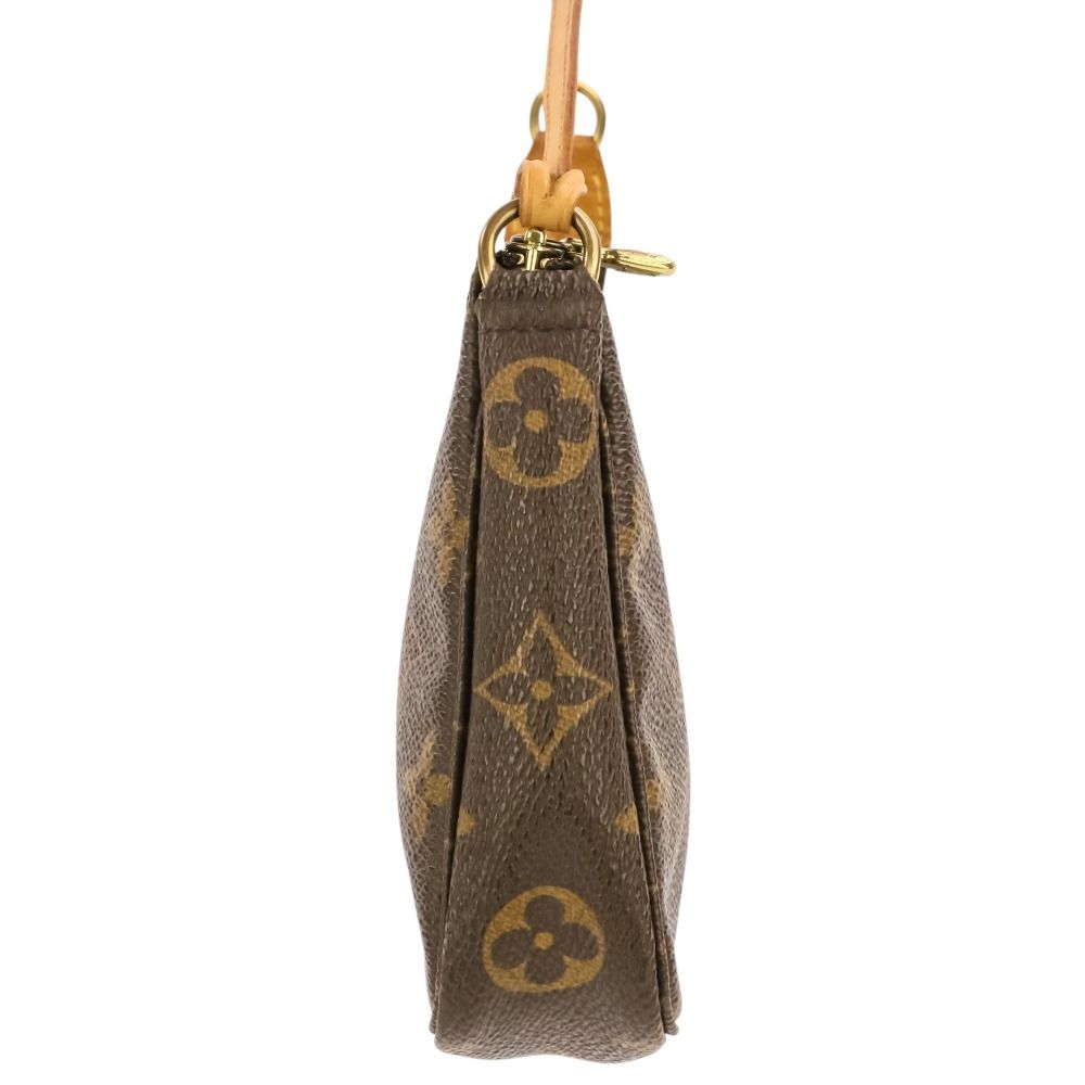 Louis Vuitton Monogram Pochette 2-Way Pouch with Shoulder Strap Brown — view 5