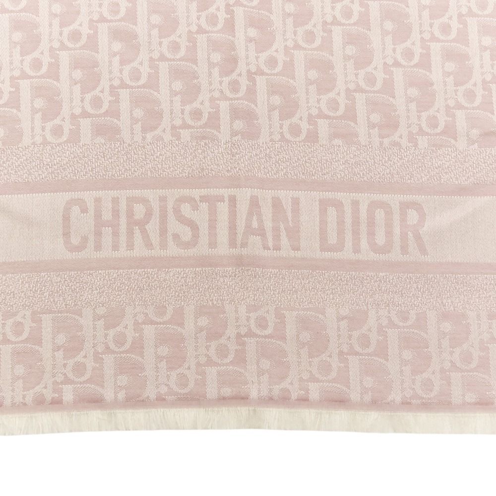 Dior Oblique Large Shawl Pink Scarf — view 3