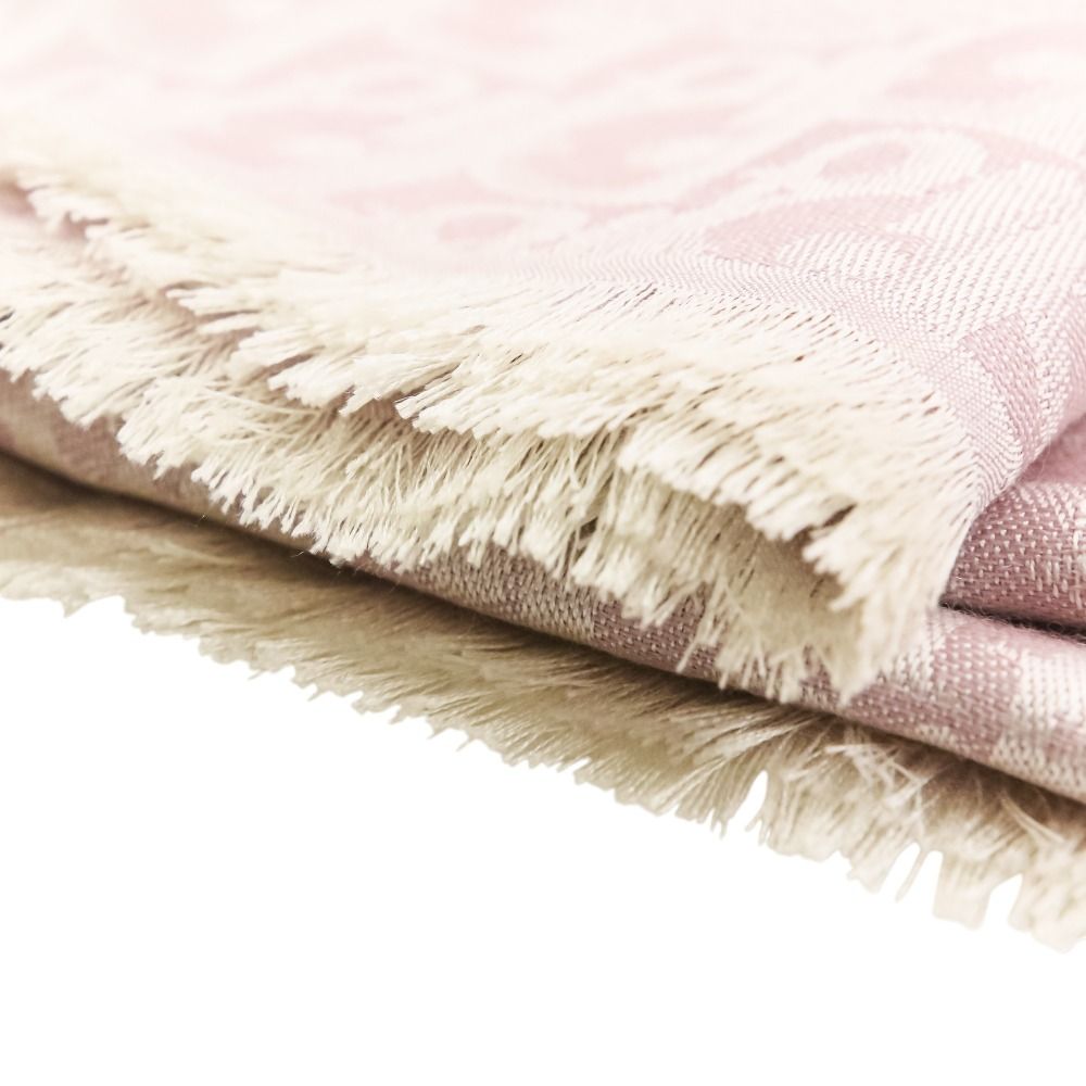 Dior Oblique Large Shawl Pink Scarf — view 7