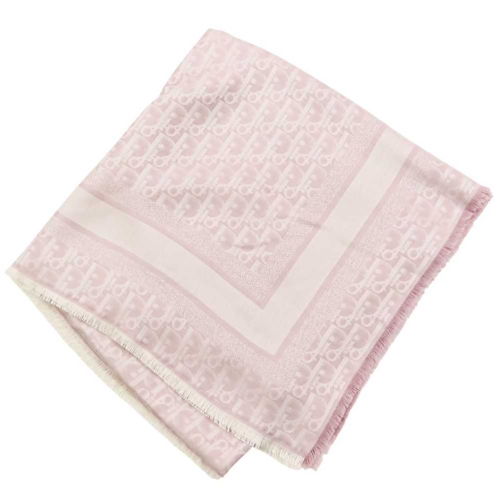 Dior Oblique Large Shawl Pink Scarf — view 2