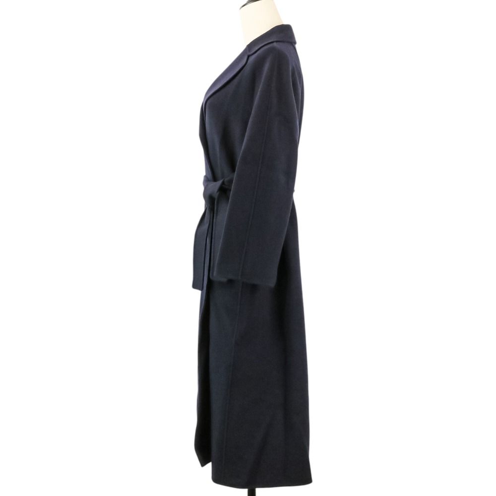 Max Mara 'S Esturia Roulis Bar Belted Coat Us4 Navy — view 3