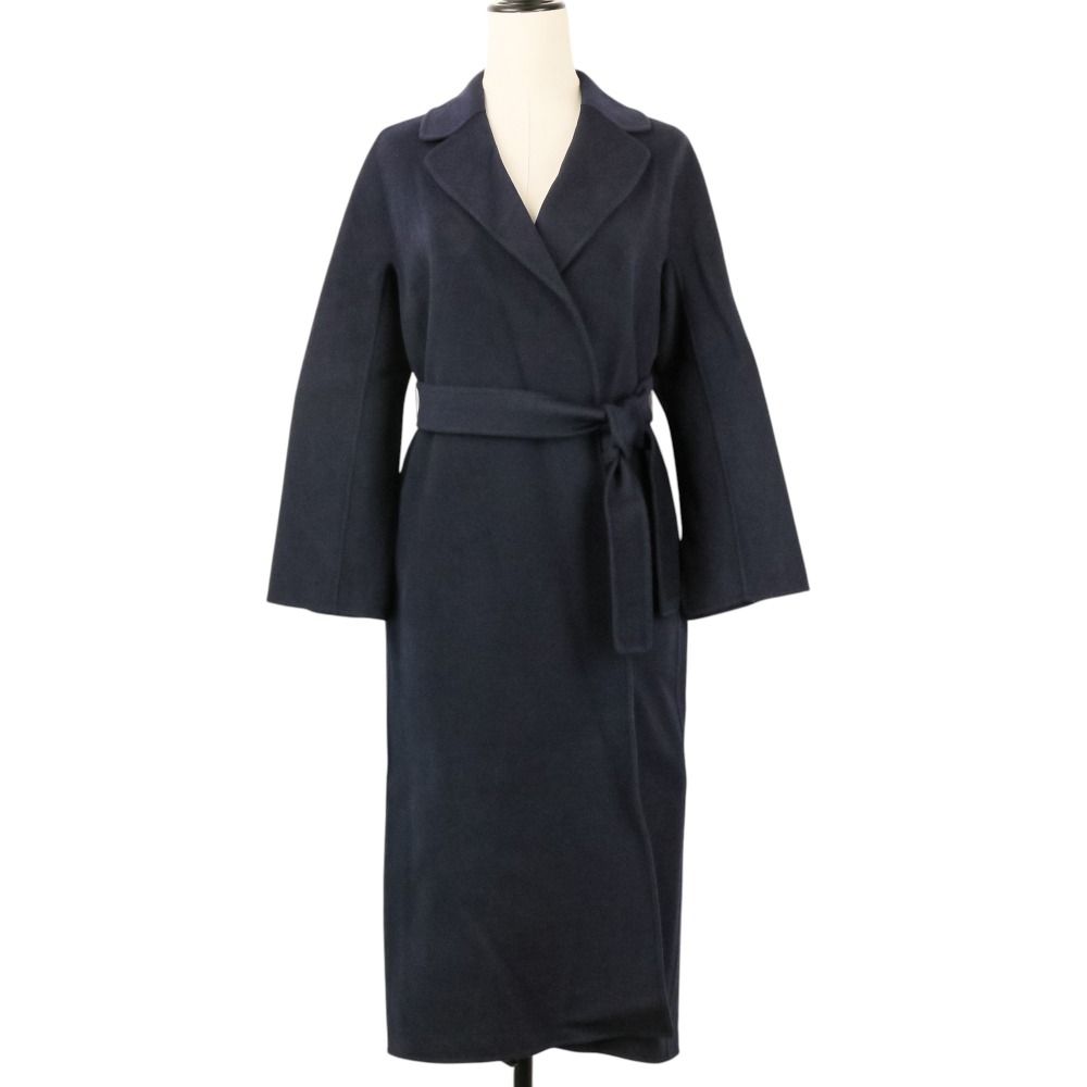 Max Mara 'S Esturia Roulis Bar Belted Coat Us4 Navy