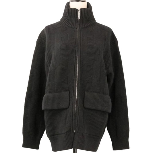 Hermes Knit Jacket Cardigan 36 Black