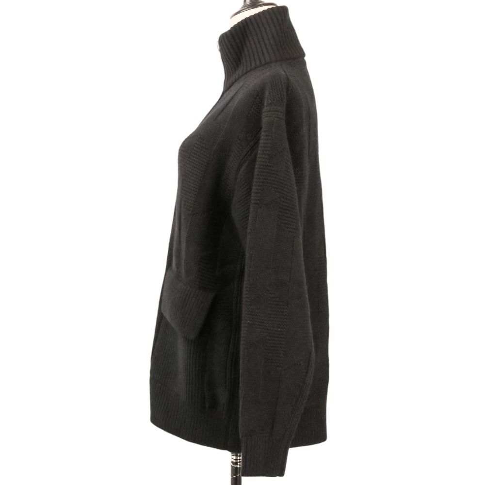 Hermes Knit Jacket Cardigan 36 Black — view 3