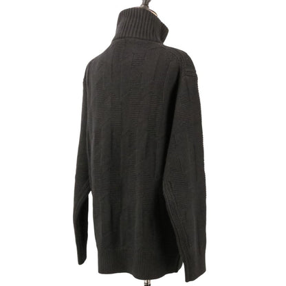 Hermes Knit Jacket Cardigan 36 Black — view 5