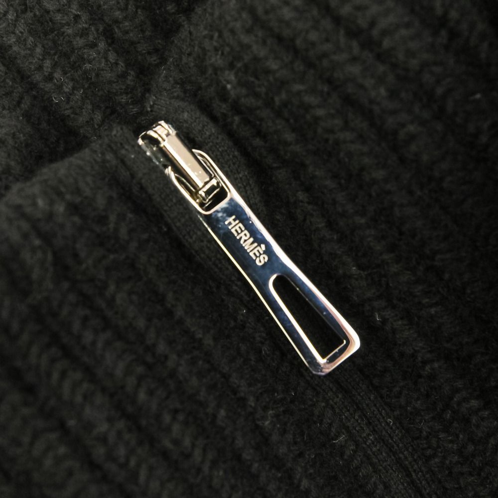 Hermes Knit Jacket Cardigan 36 Black — view 7