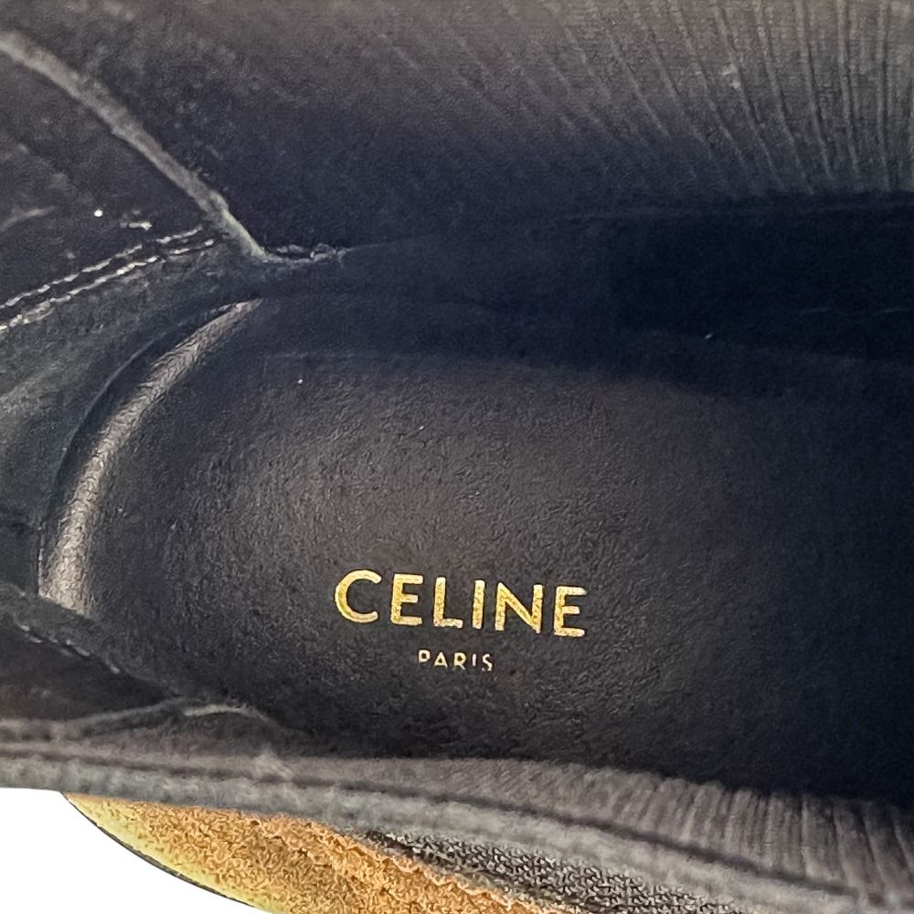 Celine Fall Margaret Suede Chelsea Boots 38 Dark Brown — view 7