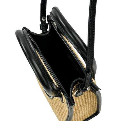 Versace Stud la Medusa 2-Way Tote Shoulder Bag Natural Black — view 8