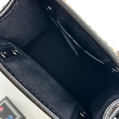 Versace Stud la Medusa 2-Way Tote Shoulder Bag Natural Black — view 9