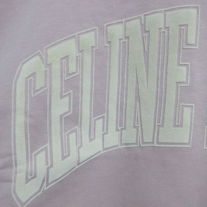 Celine Cotton Fleece Oversize Sweatshirt Shirt XS Pink — view 5