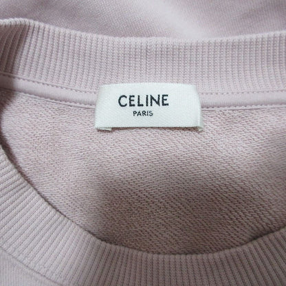 Celine Cotton Fleece Oversize Sweatshirt Shirt XS Pink — view 7