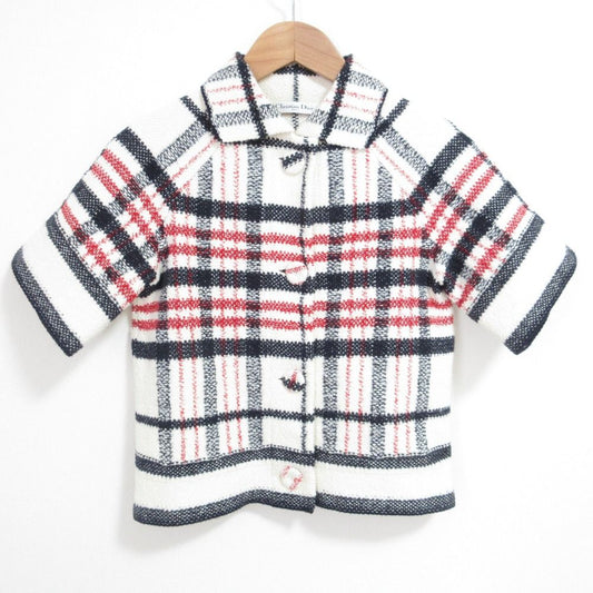 Dior Technical Cotton & Wool Jacket 38 White Black Red
