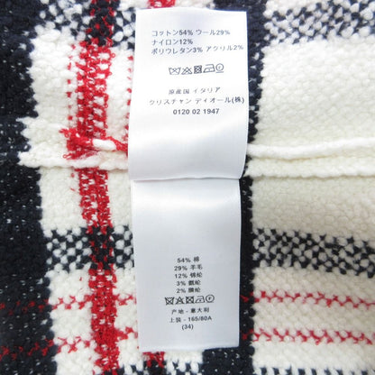 Dior Technical Cotton & Wool Jacket 38 White Black Red — view 8