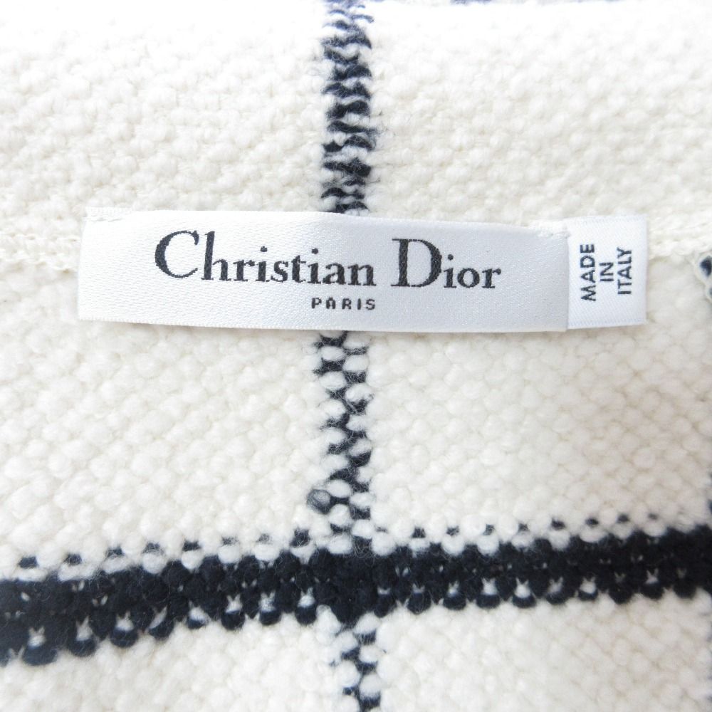 Dior Technical Cotton & Wool Jacket 38 White Black Red — view 6