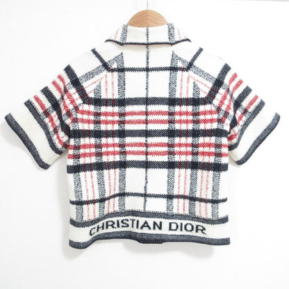 Dior Technical Cotton & Wool Jacket 38 White Black Red — view 2