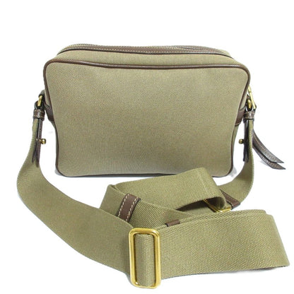 Prada Logo Jacquard Canvas Shoulder Bag Beige — view 2