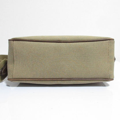 Prada Logo Jacquard Canvas Shoulder Bag Beige — view 5