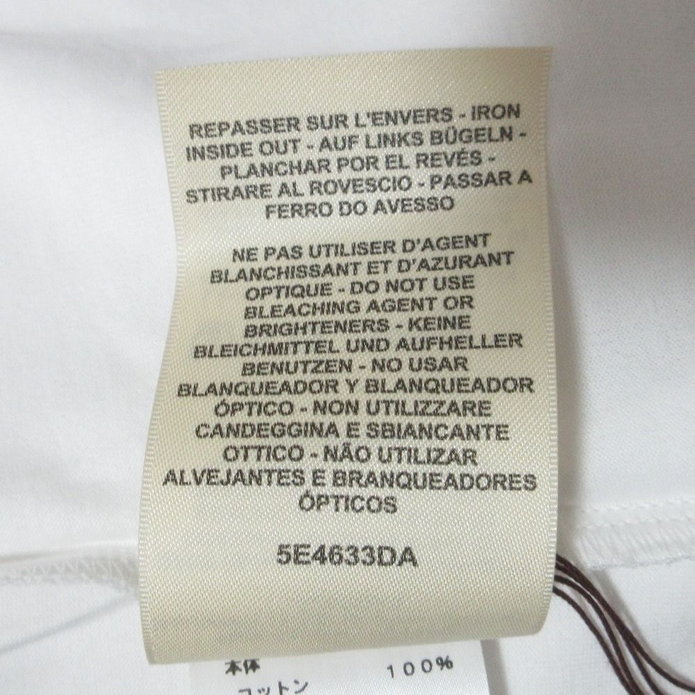 Hermes Cartouche Chevron T-Shirt Long Sleeve Top 40 White — view 8