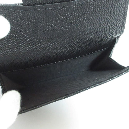 Chanel Caviar Leather Quilted Classic Small Flap Wallet Black — view 5