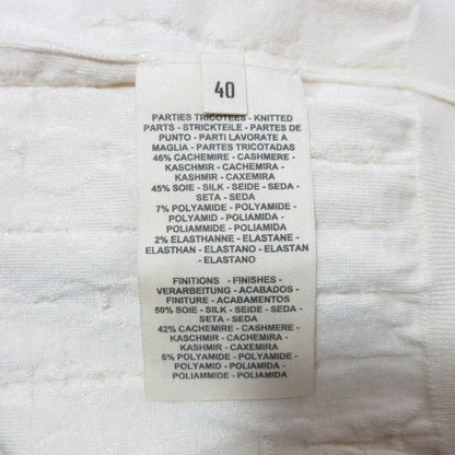Hermes Re Boucles Cashmere Silk Knit Top 40 Ivory Sweater — view 7