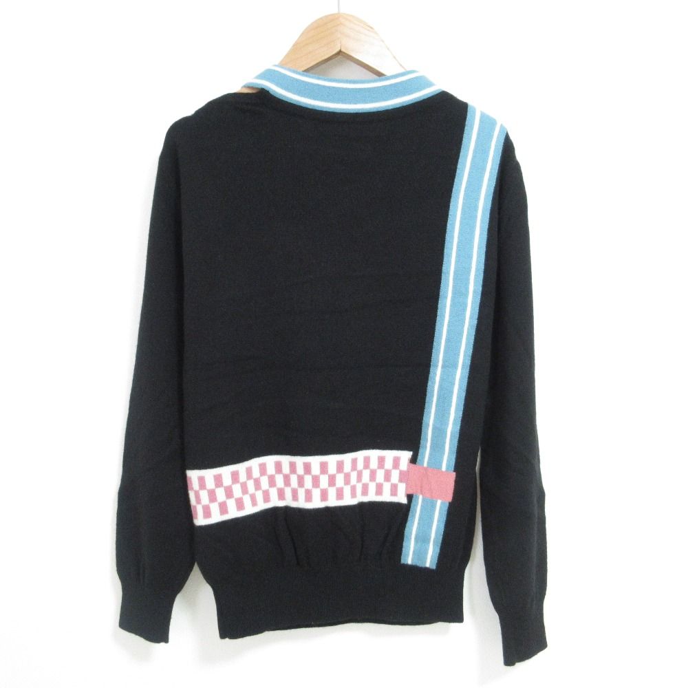 Hermes Ribbon Neck Cashmere Knit Sweater 38 Black — view 2