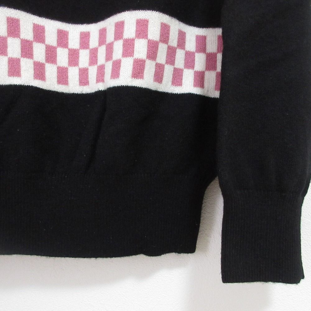Hermes Ribbon Neck Cashmere Knit Sweater 38 Black — view 6