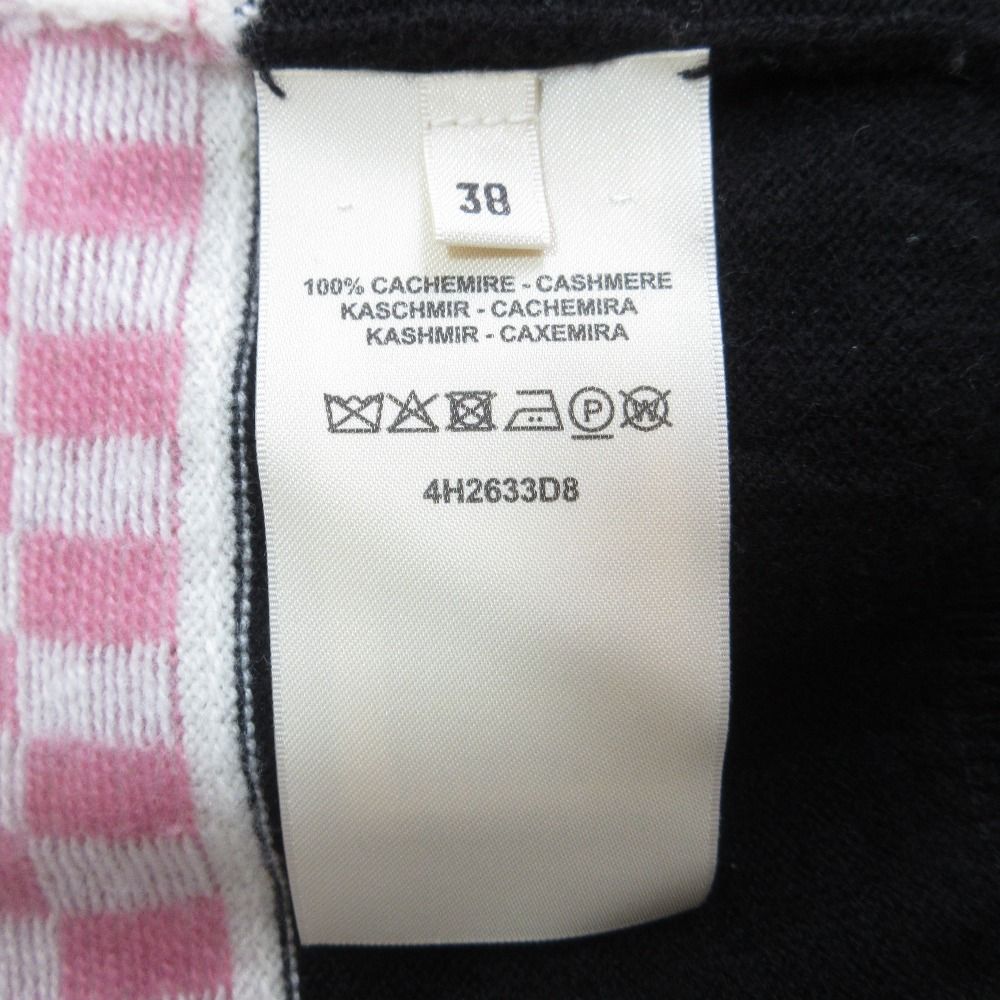 Hermes Ribbon Neck Cashmere Knit Sweater 38 Black — view 8