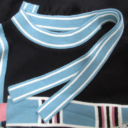Hermes Ribbon Neck Cashmere Knit Sweater 38 Black — view 4