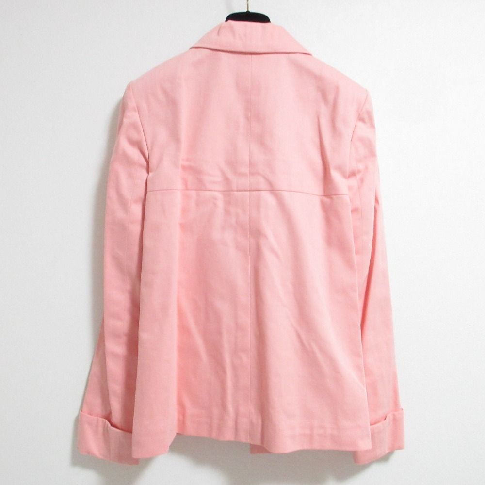 Chanel 17c Camellia Corsage 4 Pocket Cotton Drill Jacket 38 Salmon Pink — view 2