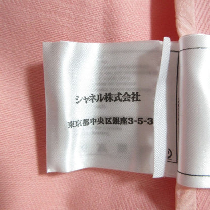 Chanel 17c Camellia Corsage 4 Pocket Cotton Drill Jacket 38 Salmon Pink — view 9