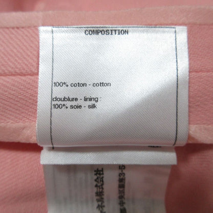 Chanel 17c Camellia Corsage 4 Pocket Cotton Drill Jacket 38 Salmon Pink — view 8