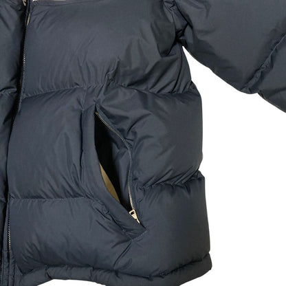 Gucci Logo Hooded Down Jacket 46 Navy — view 3
