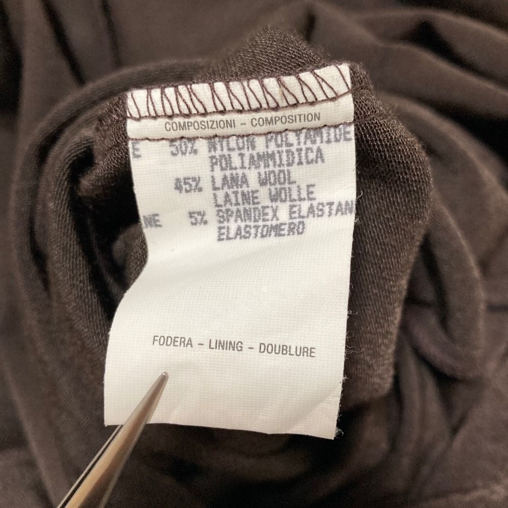 Gucci Era Long Sleeve Knit Dress 40 Brown — view 7