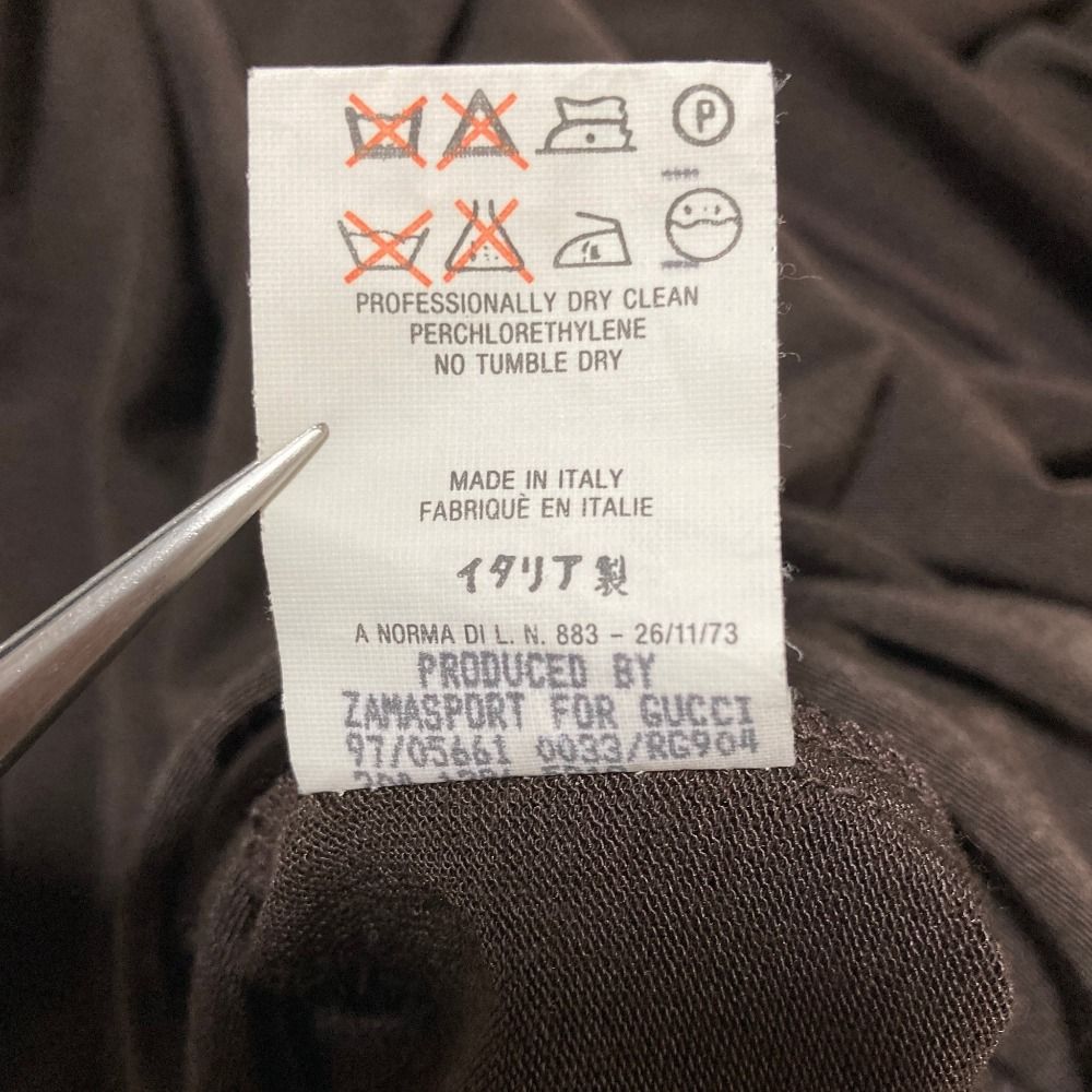 Gucci Era Long Sleeve Knit Dress 40 Brown — view 8