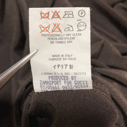Gucci Era Long Sleeve Knit Dress 40 Brown — view 8
