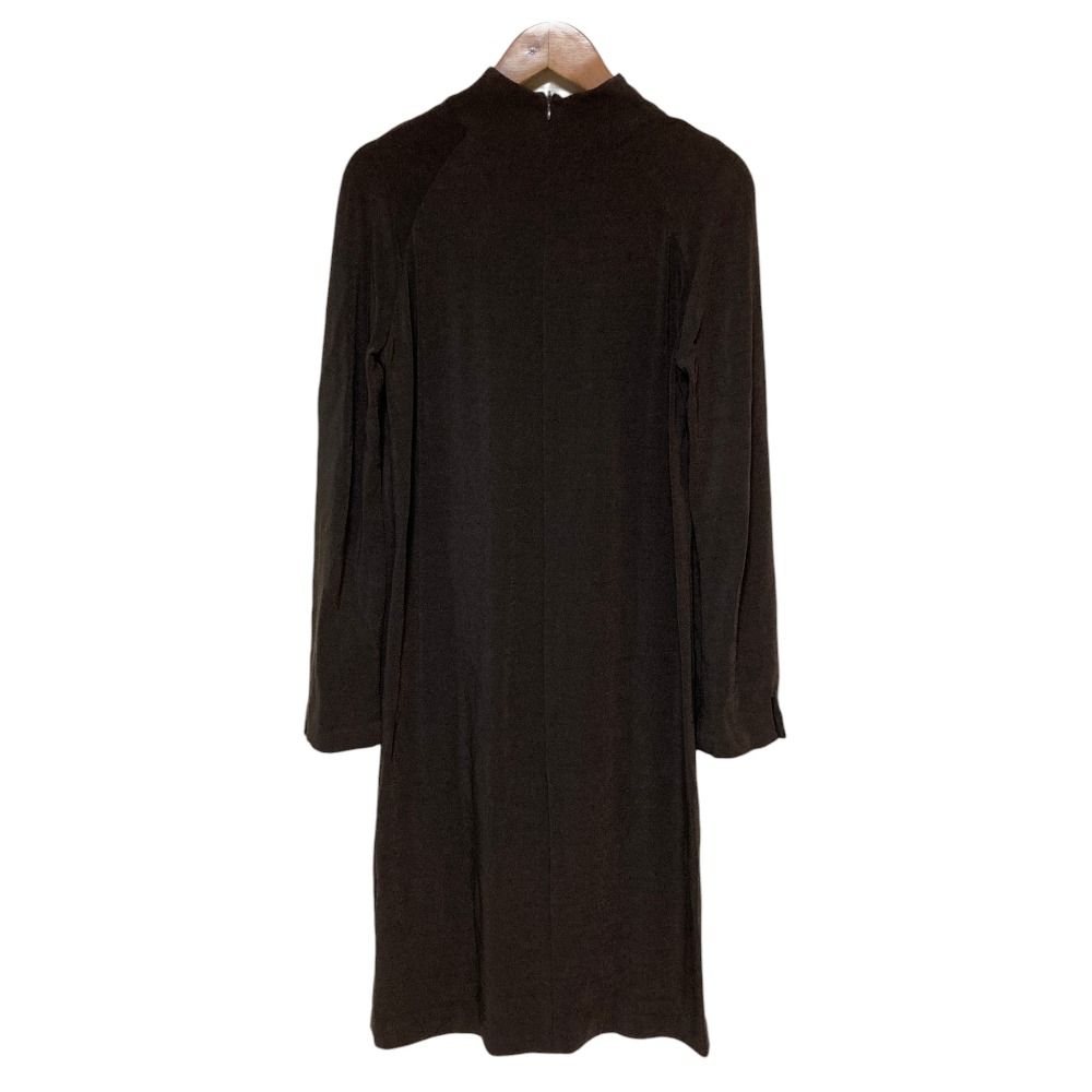 Gucci Era Long Sleeve Knit Dress 40 Brown — view 2