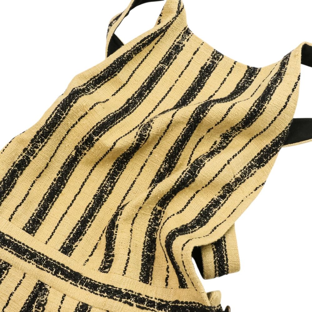 Dior Striped Silk Blend Jump Shorts All in One Beige Black — view 6