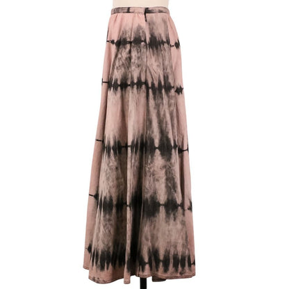 Dior Tie Dye Pattern Long Skirt Pink Black — view 3