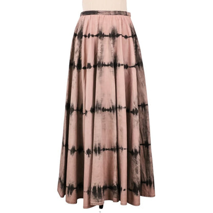 Dior Tie Dye Pattern Long Skirt Pink Black