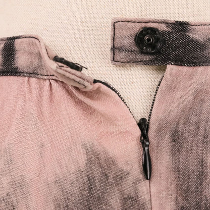 Dior Tie Dye Pattern Long Skirt Pink Black — view 7