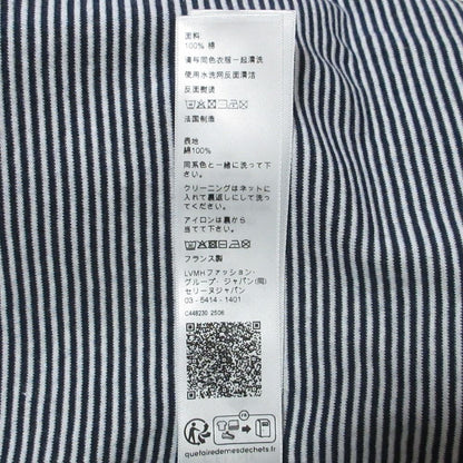 Celine Triomphe Striped Jersey Tank Top M Navy — view 9