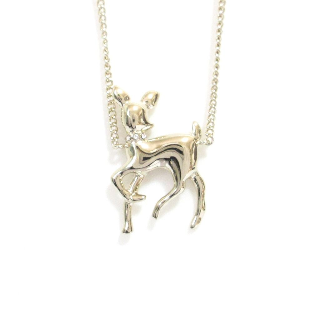 Chanel Pearl CC Logo Bambi Necklace Gold — view 9