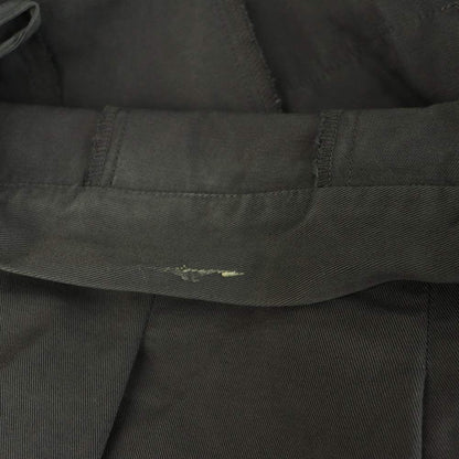 Prada Tuck Skirt Long Cotton 40 Gray MY — view 6